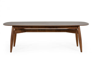 Homeroots 95" Brown Solid Wood Dining Table   486020