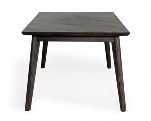 Homeroots 83" Dark Brown Solid Wood Dining Table   486022