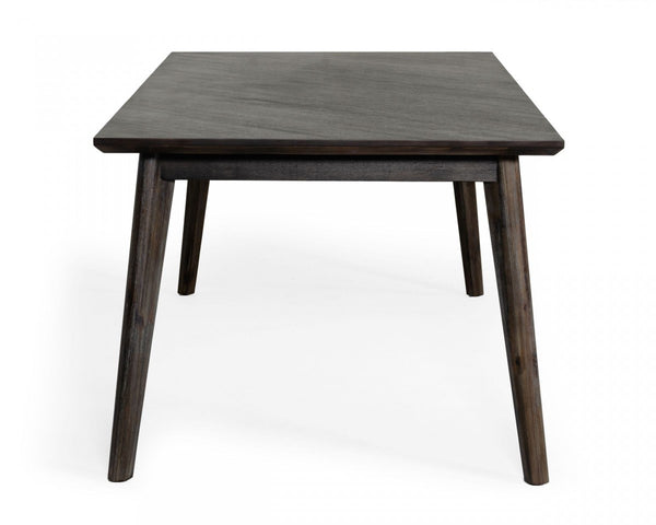 Homeroots 83" Dark Brown Solid Wood Dining Table   486022