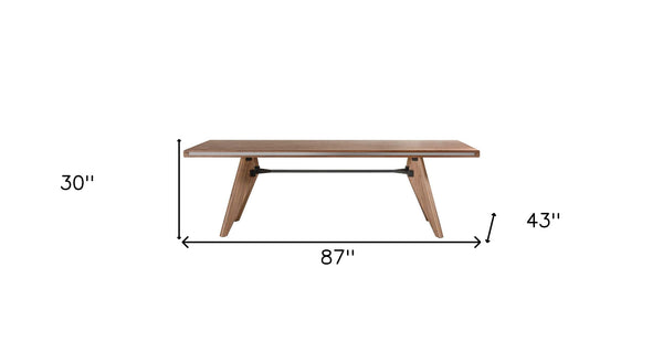 Homeroots 87" Brown Dining Table   486025