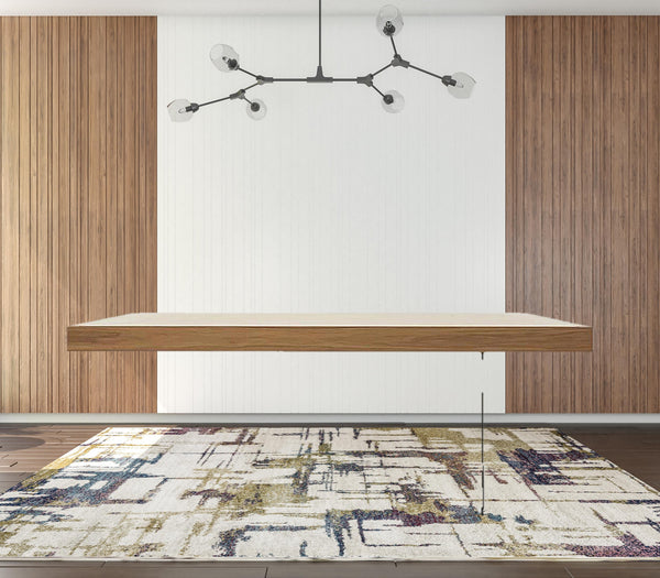 Homeroots 79" Brown And Clear Glass Dining Table   486029