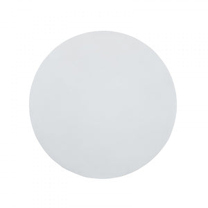 Homeroots 51" White And Brass Rounded Concrete And Iron Dining Table   486035