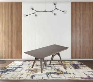 Homeroots 79" Dark Wenge Rectangular Solid Manufactured Wood And Solid Wood Dining Table   486037