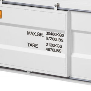 Homeroots 47" White Iron Cargo Container Style Coffee Table With Storage   486071