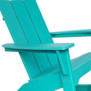 Homeroots 38" Blue Heavy Duty Rocking Chair – Classic Indoor Outdoor Comfort For Relaxation & Style  Plastic 486103