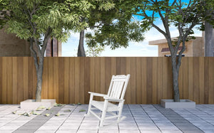 Homeroots 42" White Heavy Duty Plastic Rocking Chair - Perfect For Relaxing On Your Porch Or Patio Oasis!  Plastic 486116