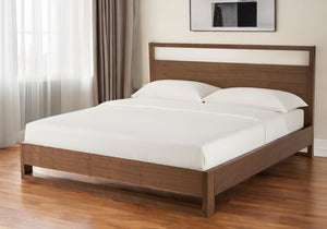 Homeroots Brown Wood And California King Bed Frame   486187