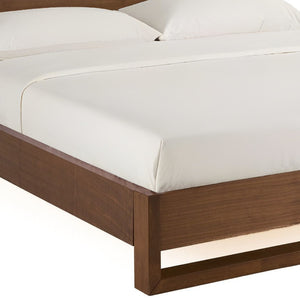 Homeroots Brown Wood And California King Bed Frame   486187