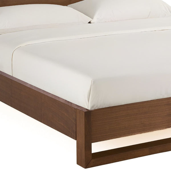 Homeroots Brown Wood And California King Bed Frame   486187