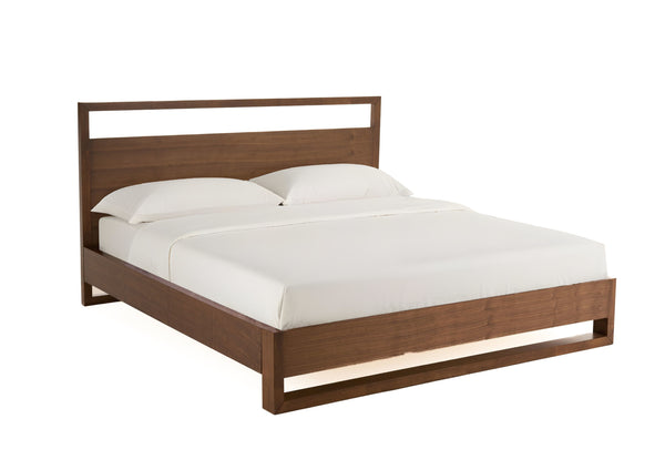 Homeroots Brown Wood And California King Bed Frame   486187