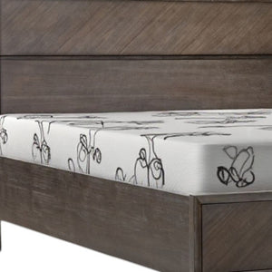 Homeroots Dark Brown Solid Wood Queen With Two Drawers Bed Frame   486251