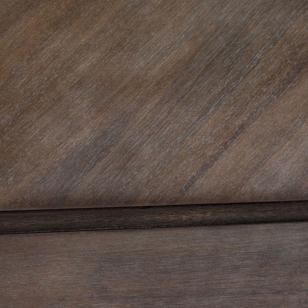 Homeroots Dark Brown Solid Wood King With Two Drawers Bed Frame   486252