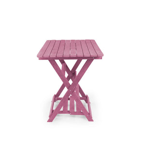 English Elm Summit Ridge Recycled Hdpe Outdoor Folding Bar Table Weather Resistant Eco Patio Burgundy B2745P409710