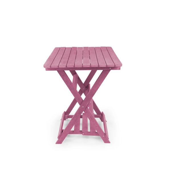 English Elm Summit Ridge Recycled Hdpe Outdoor Folding Bar Table Weather Resistant Eco Patio Burgundy B2745P409710