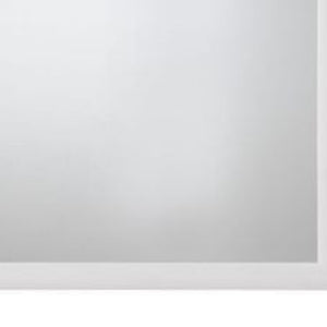 Homeroots 35" White Rectangle Dresser Mirror Mounts To Dresser With Frame  Wood,Mirror,Veneer (Wood),Composite Wood 486432