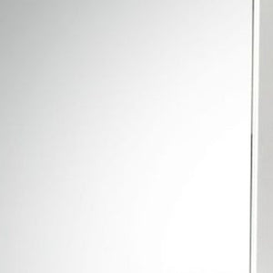 Homeroots 38" White Dresser Mirror  Wood,Mirror,Veneer (Wood),Composite Wood 486444