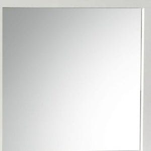 Homeroots 38" White Dresser Mirror  Wood,Mirror,Veneer (Wood),Composite Wood 486444