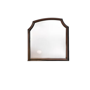 Homeroots 37" Espresso Irregular Dresser Mirror  Wood,Mirror,Composite Wood 486445