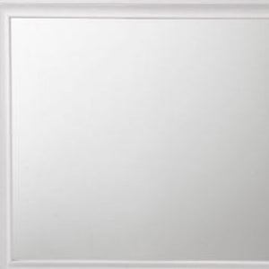 Homeroots 36" White Dresser Mirror  Wood,Mirror,Veneer,Composite Wood 486449