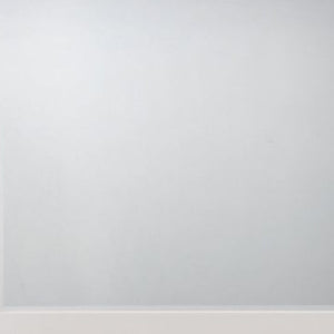 Homeroots 37" White High Gloss Square Dresser Mirror  Wood, 486454