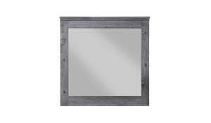 Homeroots 38" Square Dresser Mirror  Wood,Veneer,Composite Wood 486455