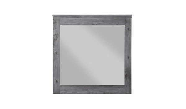 Homeroots 38" Square Dresser Mirror  Wood,Veneer,Composite Wood 486455