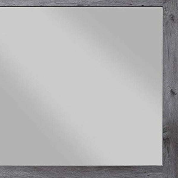 Homeroots 38" Square Dresser Mirror  Wood,Veneer,Composite Wood 486455