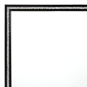 Homeroots 35" Weathered Black Dresser Mirror  Wood,Composite Wood 486458