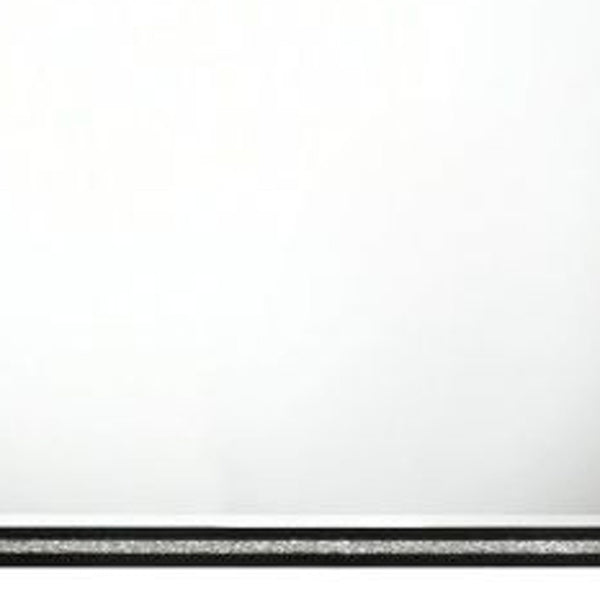 Homeroots 35" Weathered Black Dresser Mirror  Wood,Composite Wood 486458