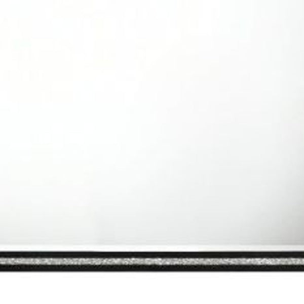 Homeroots 35" Weathered Black Dresser Mirror  Wood,Composite Wood 486458