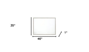 Homeroots 35" White Finish Dresser Mirror  Wood,Composite Wood 486459