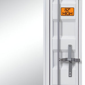 Homeroots 32" White Rectangle Mounts To Dresser Dresser Mirror  Metal,Mirror,Composite Wood 486462