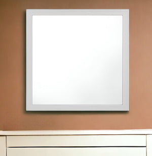Homeroots 40" Square Dresser Mirror  Composite,Veneer,Mirror 486509