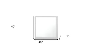 Homeroots 40" Square Dresser Mirror  Composite,Veneer,Mirror 486509