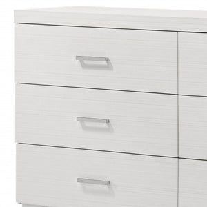 Homeroots 58" White Solid And Manufactured Wood Six Drawer Double Dresser  Solid And Manufactured Wood 486523