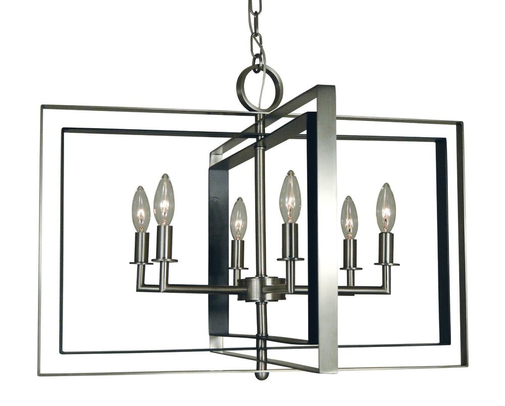 Framburg 6-light Elegant Mahogany Bronze Compass Sconce - Stunning Chandelier For Luxurious Spaces Brushed Nickel With Matte Black Accents Metal 4866 Bn/Mblack