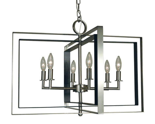 Framburg 6-light Elegant Mahogany Bronze Compass Sconce - Stunning Chandelier For Luxurious Spaces Brushed Nickel With Matte Black Accents Metal 4866 Bn/Mblack
