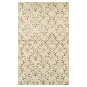 Homeroots 8' X 10' Beige Green And Brown Floral Vines Stain Resistant Area Rug  Polypropylene 486606