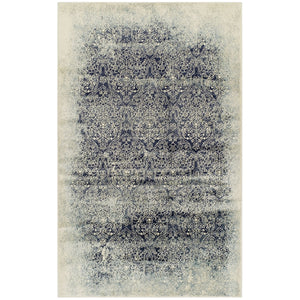 Homeroots 8' X 10' Navy Blue Medallion Stain Resistant Area Rug  Polypropylene 486648