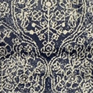 HomeRoots 8' Navy Blue and Ivory Medallion Area Rug - Elegant, Durable, Stain-Resistant Design for Every Room 8' X 10' 486648