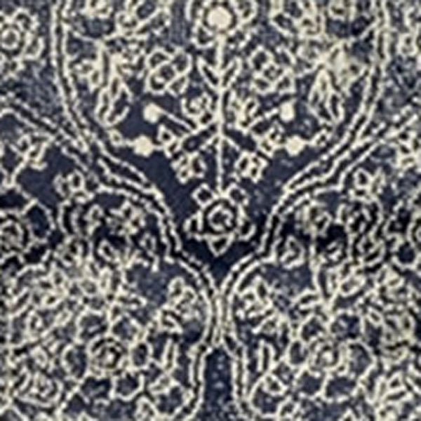 HomeRoots 8' Navy Blue and Ivory Medallion Area Rug - Elegant, Durable, Stain-Resistant Design for Every Room 8' X 10' 486648