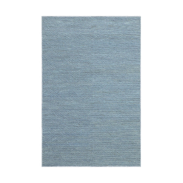 Homeroots 5' X 8' Light Blue Wool Handmade Stain Resistant Area Rug  Wool 486666