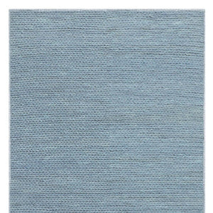 HomeRoots 8' Luxurious Blue and Ivory Hand-Tufted Wool Area Rug - Durable, Stain-Resistant, Timeless Decor 8' X 10' 486670