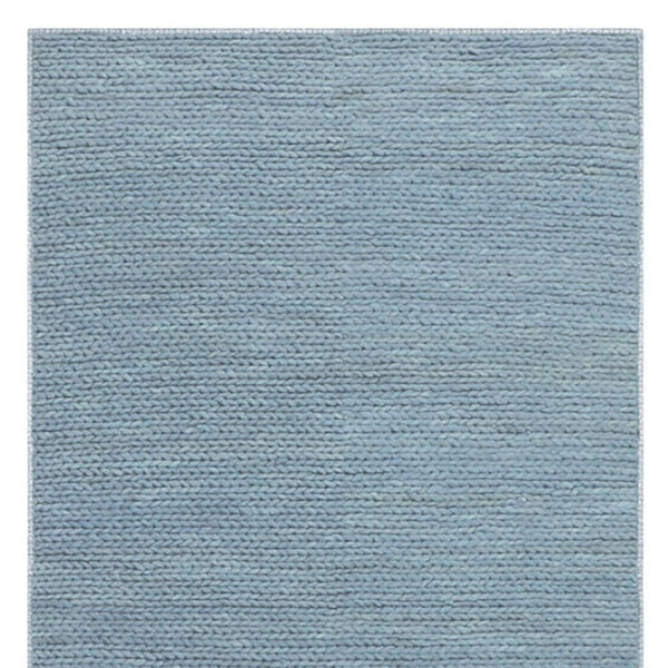 HomeRoots 8' Luxurious Blue and Ivory Hand-Tufted Wool Area Rug - Durable, Stain-Resistant, Timeless Decor 8' X 10' 486670
