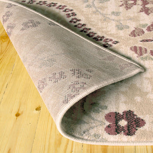 HomeRoots 9' Gray and Ivory Floral Distressed Area Rug - Timeless Elegance for High-Traffic Spaces and Homes 9' X 12' 486726