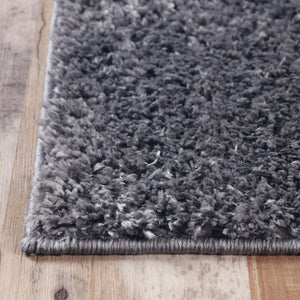 Homeroots 8' Gray Distressed Shag Runner Area Rug - Soft, Stain-resistant, Perfect For Kids & Pets, Versatile Design 8' Runner Polypropylene 486781
