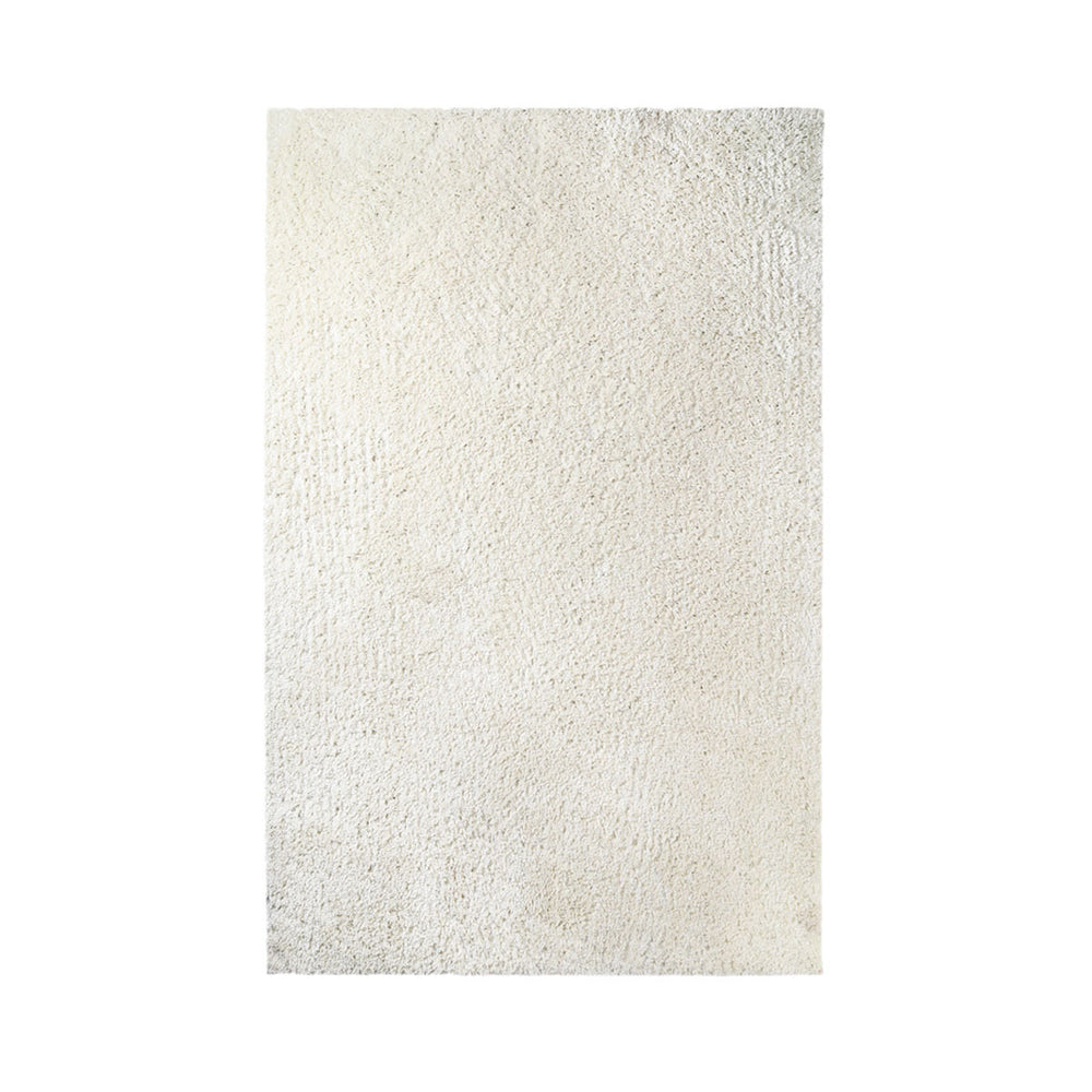 Homeroots 4' X 6' Ivory Shag Stain Resistant Area Rug  Polypropylene 486788