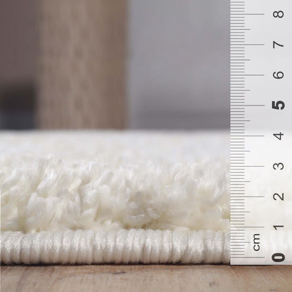 Homeroots 4' X 6' Ivory Shag Stain Resistant Area Rug  Polypropylene 486788