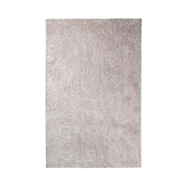 Homeroots 5' X 8' Beige Shag Stain Resistant Area Rug  Polypropylene 486791