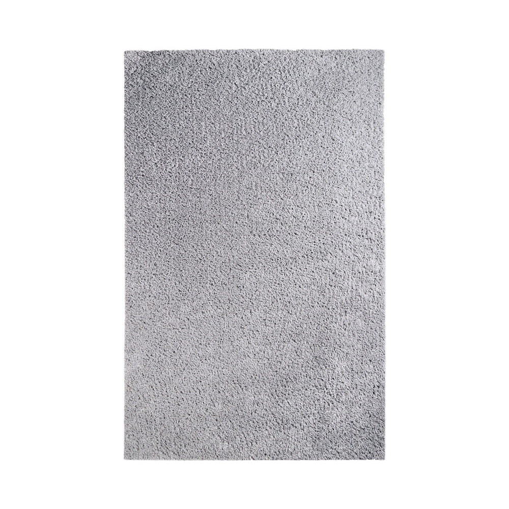 Homeroots 5' X 8' Silver Shag Stain Resistant Area Rug  Polypropylene 486795